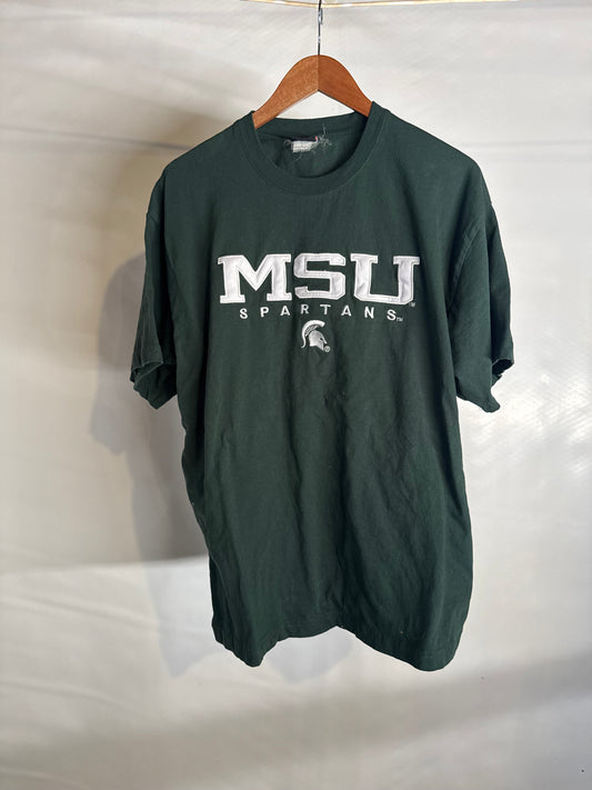 Embroidered Michigan State Tee | XL